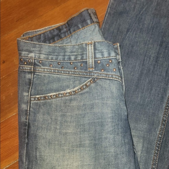 Versace Studed Medusa Logo Design Back Pockets Blue Jeans European size 29/30 - Picture 9 of 14